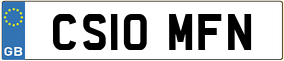 Truck License Plate